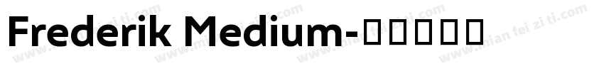Frederik Medium字体转换